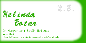 melinda botar business card